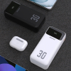 Powerbank 30000mAh z wbudowanymi kablami PD 22.5W - czarny