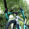 Owijka na kierownicę rowerową silikonowa perforowana - zielona