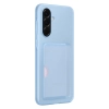 Etui Samsung Card Slot Case z kieszenią na karty na Samsung Galaxy A56 5G - niebieskie