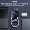 Kabel przewód Ben Series USB-C 60W 1 m - biały