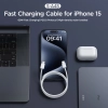 Kabel przewód Ben Series USB-C 60W 1 m - biały