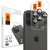 Szkło hartowane na aparat do iPhone 14 Pro/Pro Max/15 Pro/Pro Max/16 Pro/16 Pro Max - czarne z czerwoną obwódką
