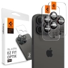 Szkło hartowane na aparat do iPhone 14 Pro/Pro Max/15 Pro/Pro Max/16 Pro/16 Pro Max - czarne z czerwoną obwódką