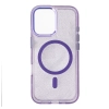 Etui ochronne na Samsung Galaxy S24 FE Glitter Case MagSafe - fioletowe z brokatem