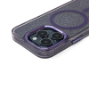 Etui ochronne na Samsung Galaxy S24 FE Glitter Case MagSafe - fioletowe z brokatem