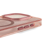 Etui ochronne na Samsung Galaxy S24 FE Glitter Case Mag Safe - różowe z brokatem