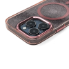 Etui ochronne na Samsung Galaxy S24 FE Glitter Case Mag Safe - różowe z brokatem