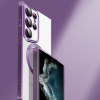 Etui pokrowiec na Samsung Galaxy S24 FE Electroplated Magsafe - niebieskie