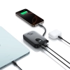 Powerbank 10000mAh z wbudowanym kablem 22.5W USB-C 0.25 cm - czarny