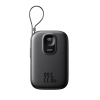 Powerbank 10000mAh z wbudowanym kablem 22.5W USB-C 0.25 cm - czarny
