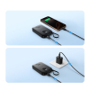 Powerbank 10000mAh z wbudowanym kablem 22.5W USB-C 0.25 cm - czarny