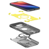 Etui plecki na iPhone 16e z podstawką Tough Armor MagSafe - przezroczysto-szare