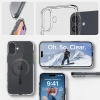 Etui ochronne na iPhone 16 Ultra Hybrid MagSafe Carbon Fiber - przezroczysto szare