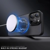 Etui ochronne na Samsung Galaxy S25+ Carbon Fibre Case z MagSafe - brązowe