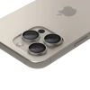 Osłona aparatu na iPhone 14 Pro / Pro Max / 15 Pro / Pro Max tytan naturalny - 2 szt.
