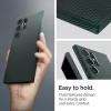 Etui ochronne na Samsung Galaxy S24 Ultra Liquid Air - ciemnozielone