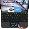 Etui z klawiaturą na iPad Pro 12.9'' 2020 / 2021 / 2022 / iPad Air 13'' 2024 / 2025 Smartcase Magnetic - czarne