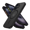 Etui case na iPhone 16 z nakładkami na przyciski MagMat Magsafe - czarny mat