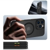 Etui case na iPhone 16 z nakładkami na przyciski MagMat Magsafe - czarny mat
