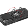 Pancerne hybrydowe etui z magnetycznym uchwytem do Samsung Galaxy S22+ Ring Armor - niebieski