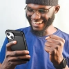 Etui elastyczny żelowy pokrowiec na tył plecki do iPhone 14 Plus Carbon Case - czarny