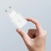 Ładowarka sieciowa USB-C PD 20W / USB-A QC 3.0 z kablem USB-C / iPhone Lightning - biała
