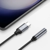 Adapter przejsciówka USB-C - mini jack 3.5mm - czarny