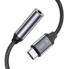 Adapter przejsciówka USB-C - mini jack 3.5mm - czarny