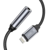 Adapter przejściówka iPhone Lightning - mini jack 3.5mm - czarny