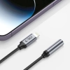 Adapter przejściówka iPhone Lightning - mini jack 3.5mm - czarny