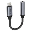 Adapter przejściówka iPhone Lightning - mini jack 3.5mm - czarny