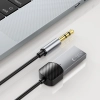 Adapter przejściówka audio AUX mini jack 3.5mm (męski) - Bluetooth - szary