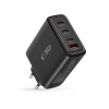 Ładowarka sieciowa GaN 3x USB-C PD USB-A QC 100W- czarna