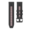 Pasek do zegarka Garmin Fenix 3 / 5X / 3HR / 5X Plus / 6X / 6X Pro / 7X - czarno-czerwony