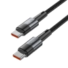 Kabel przewód USB-C PD 100W 5A 3m - szary