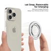 Uchwyt ring magnetyczny na palec z MagSafe do smartfona - srebrny
