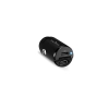 Ładowarka samochodowa 2 x USB-C 30W PD - czarna