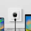 Ładowarka sieciowa USB-C GaN 20W - czarna