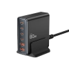 Stacja ładująca do urządzeń 4x USB-C 2x USB-A 80W