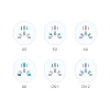 Przejściówka adapter podróżny UK/US/AU/FI/CN-1/CN-2 do EU - biały