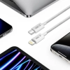 Kabel przewód USB-C - iPhone Lightning PD 27W 3A 100 cm - szary