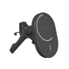 Uchwyt samochodowy do telefonu z ładowarką Qi2 MagSafe 15W - czarny