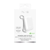 Powerbank 10000mAh USB-A USB-C z wbudowanym kablem - biały