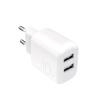 Ładowarka sieciowa 2x USB-A PROLITE 10W - biała