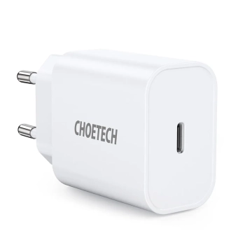 Ładowarka sieciowa USB Typ C PD 20W biały