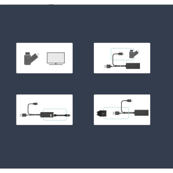 Zewnętrzna karta sieciowa LAN micro USB 100Mbps do Chromecast 1m czarny
