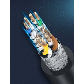 Patchcord kabel przewód sieciowy Ethernet RJ45 Cat 8 T568B 2m