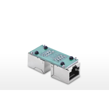 Złączka łącznik kabli sieciowych skrętki RJ45 biały