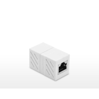Złączka łącznik kabli sieciowych skrętki RJ45 biały