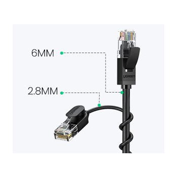 Patchcord kabel przewód sieciowy Ethernet RJ45 Cat 6A UTP 1000Mbps 10m